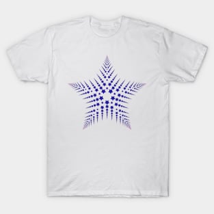 Fractal star pattern, star symbol T-Shirt